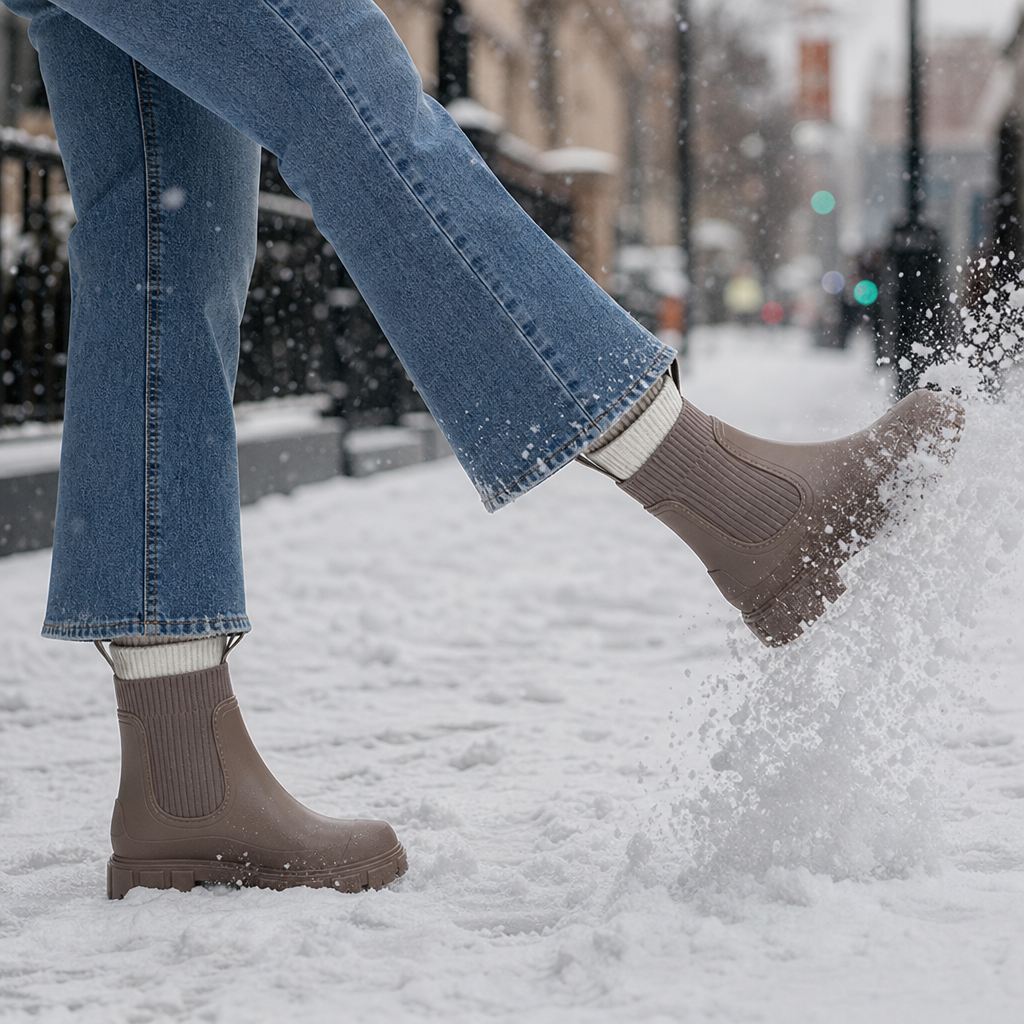Puddlestep | Elastic Collar Ankle Rain Boots
