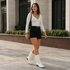 Archwell | Ruched Ribbon Mid-Calf Boots