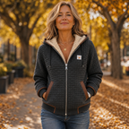 Hearthline | Waffle-Quilted Hooded Jacket