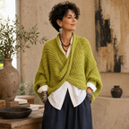 Crossovera | Chunky Knit Crossover V-Neck Sweater