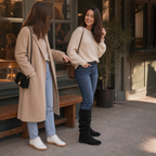 Slouch & Stroll | Lace-Up Slouchy Mid-Calf Boots