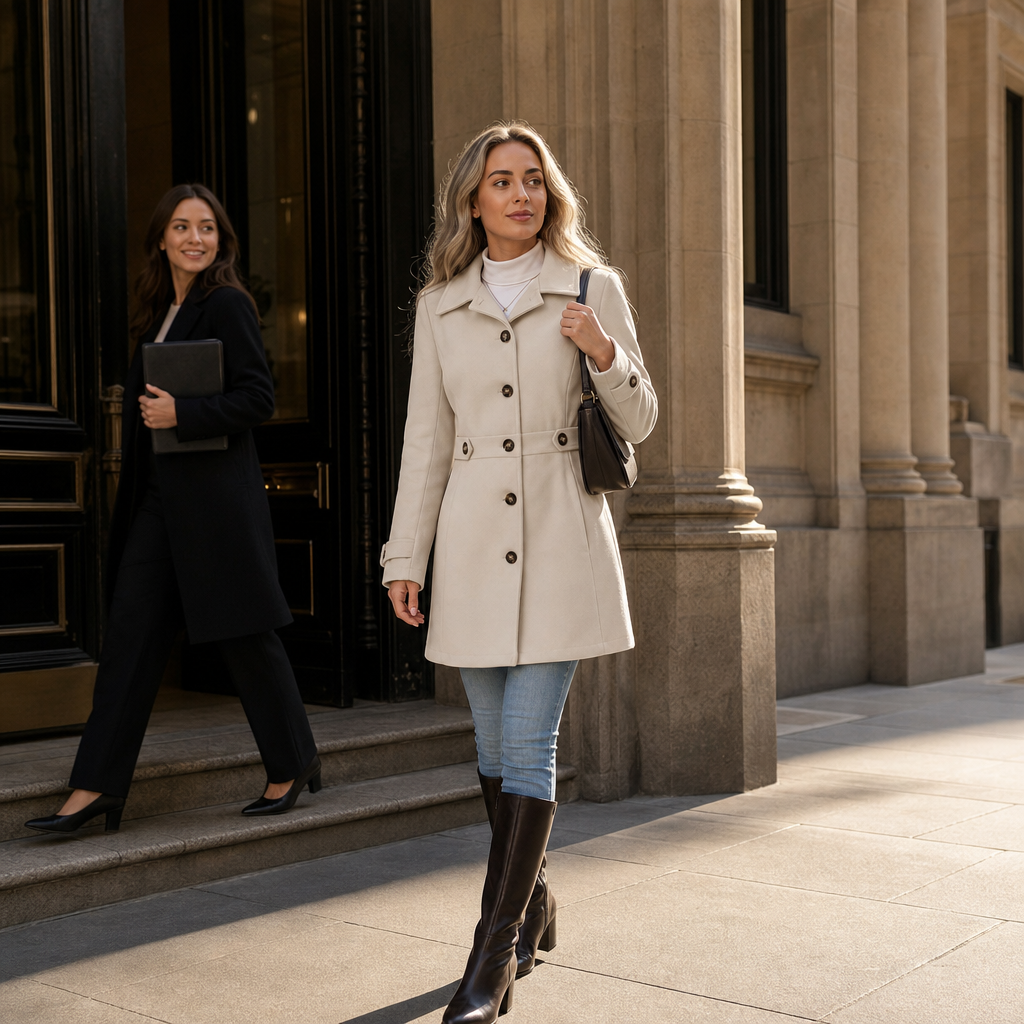 Silhouette | Belted Tailored City Coat