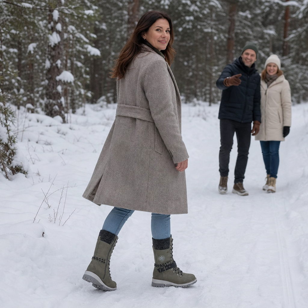 Snowlina | Adjustable Knee-High Insulated Snow Boots