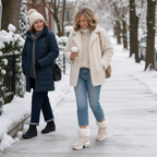CozyLift | Plush-Cuff Zip-Up Ankle Boots