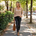Delyne | Women's Open-Knit Hooded Pullover