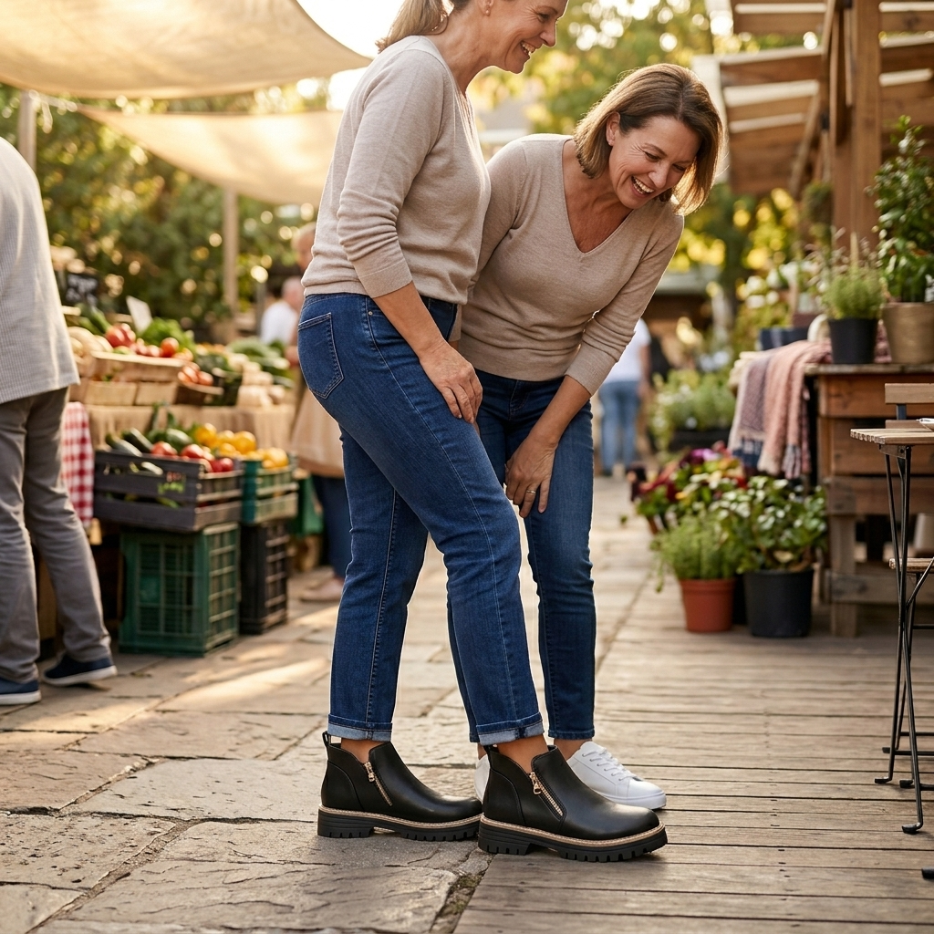 Strida | Women's Cushioned Platform Ankle Boots