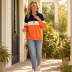 Wearbelda | Color-Block Quarter-Zip Pullover