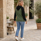 ColorMuse | Colorblock Raglan Sleeve Hoodie