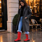 Frostella | Fur-Trimmed Suede Knee-High Winter Boots