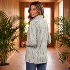 Dotwell | Dotted Stand-Collar Button Sweatshirt