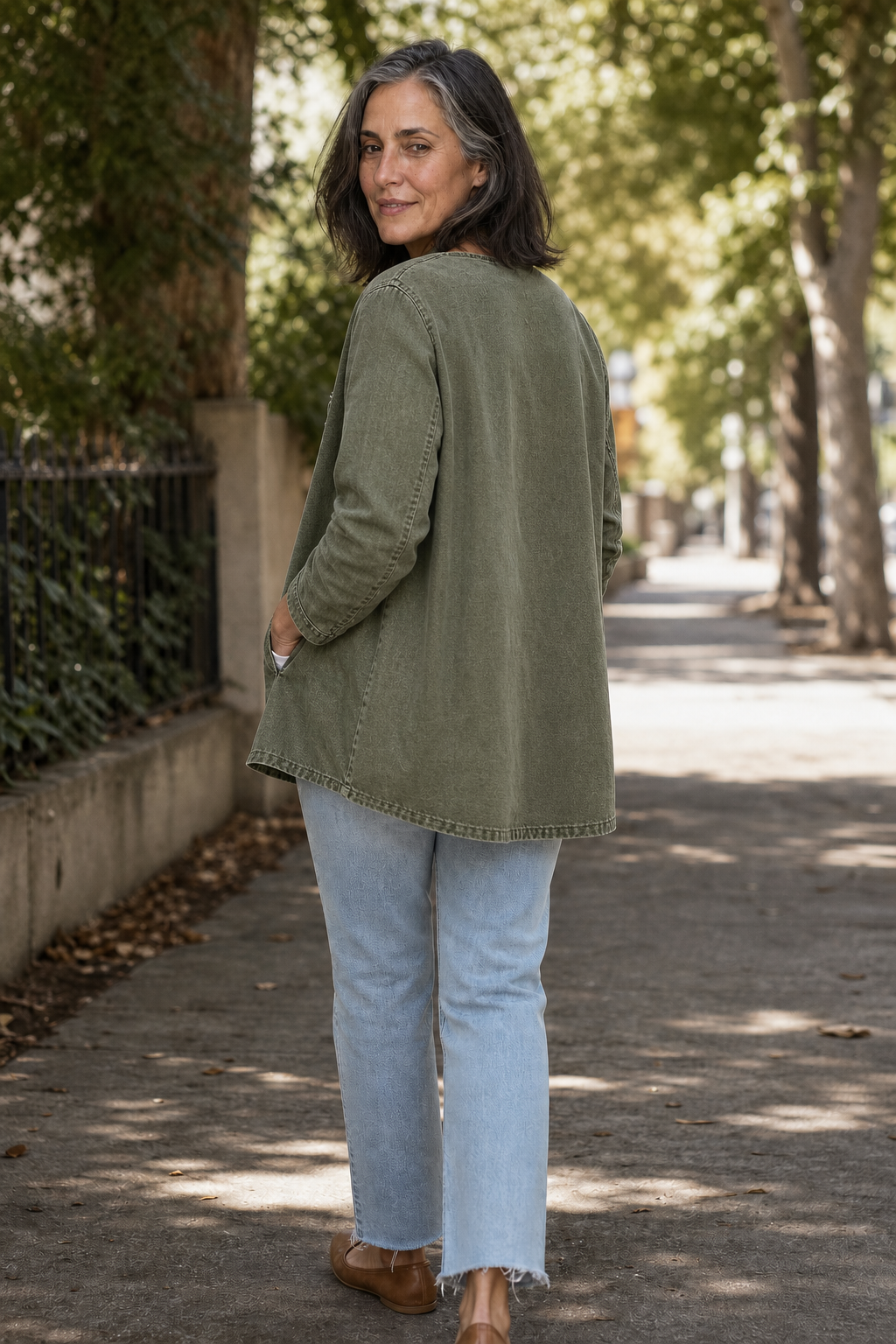 Corriveau | Washed Denim-Look Jacket
