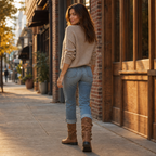 Bootara | Slouchy Buckle Mid-Calf Boots