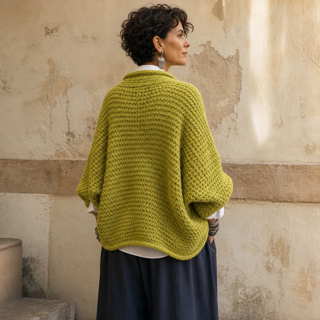 Crossovera | Chunky Knit Crossover V-Neck Sweater