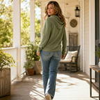 Wearbelsi | Drawstring Hoodie Sweater With Pockets