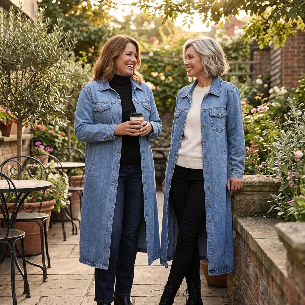 Denara | Longline Oversized Denim Coat