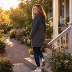Wrapella | Hooded Longline Full-Zip Jacket