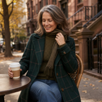 Wearbello | Plaid Two-Button Oversized Wool-Look Coat