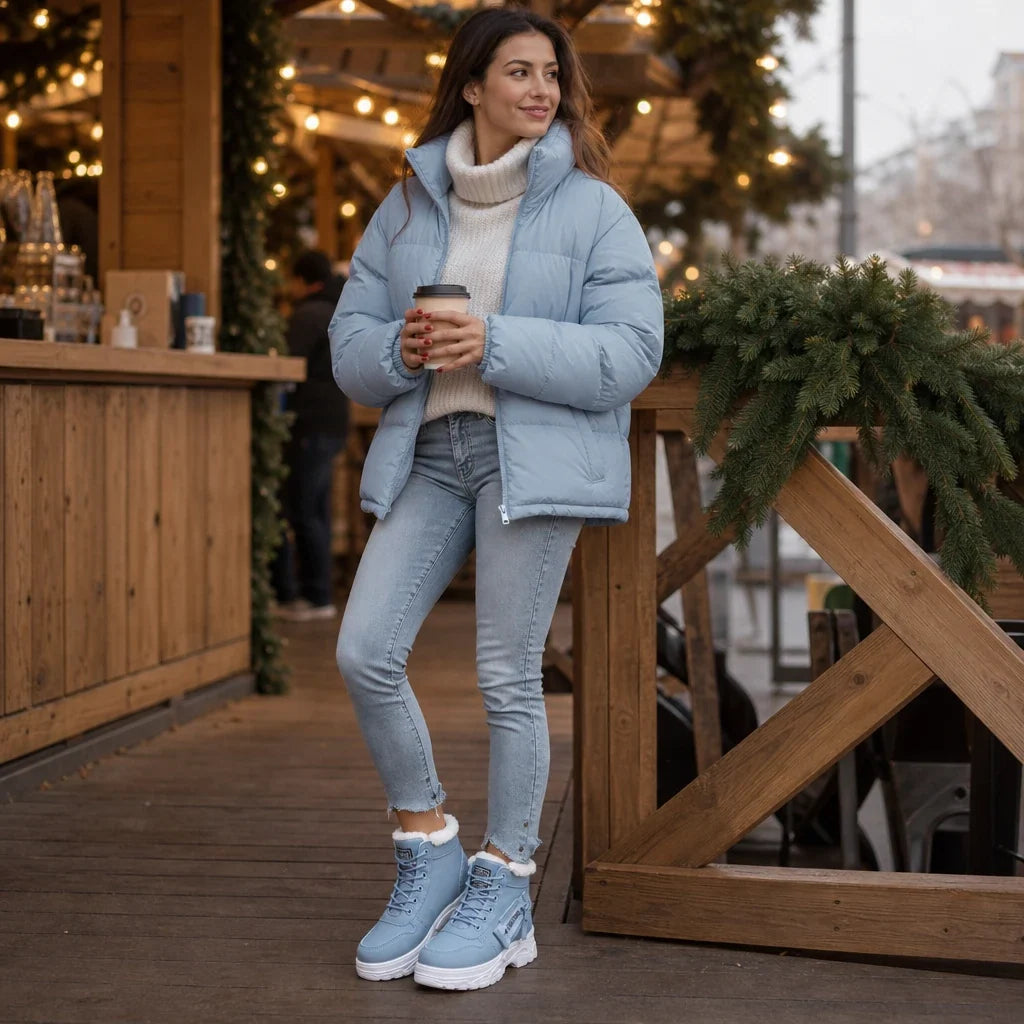 Rainelle | Plush-Lined Waterproof Ankle Boots
