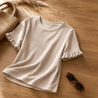 Marelle | Textured Flutter Sleeve Top
