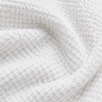 Loravia | Waffle Knit-look Henley Top with Button Placket, 3/4 Sleeve