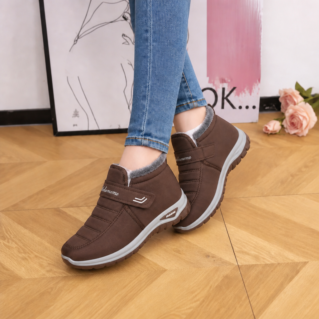 Cozara | Fur Lined Slip On Winter Boots