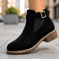 Solace | Slip On Low Heel Ankle Boots for Women