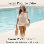 Solenya | Women's Breezy Open-Knit Summer Top