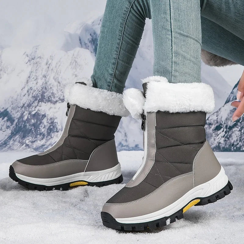 Snowlinas | Plush-Lined Zip-Up Snow Boots
