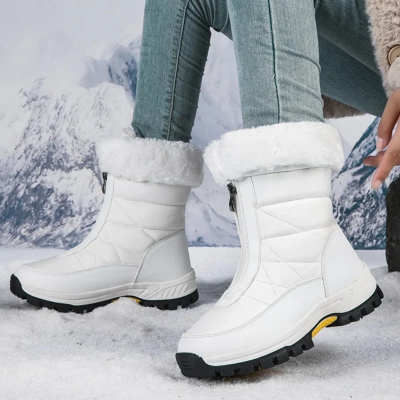 Snowlinas | Plush-Lined Zip-Up Snow Boots