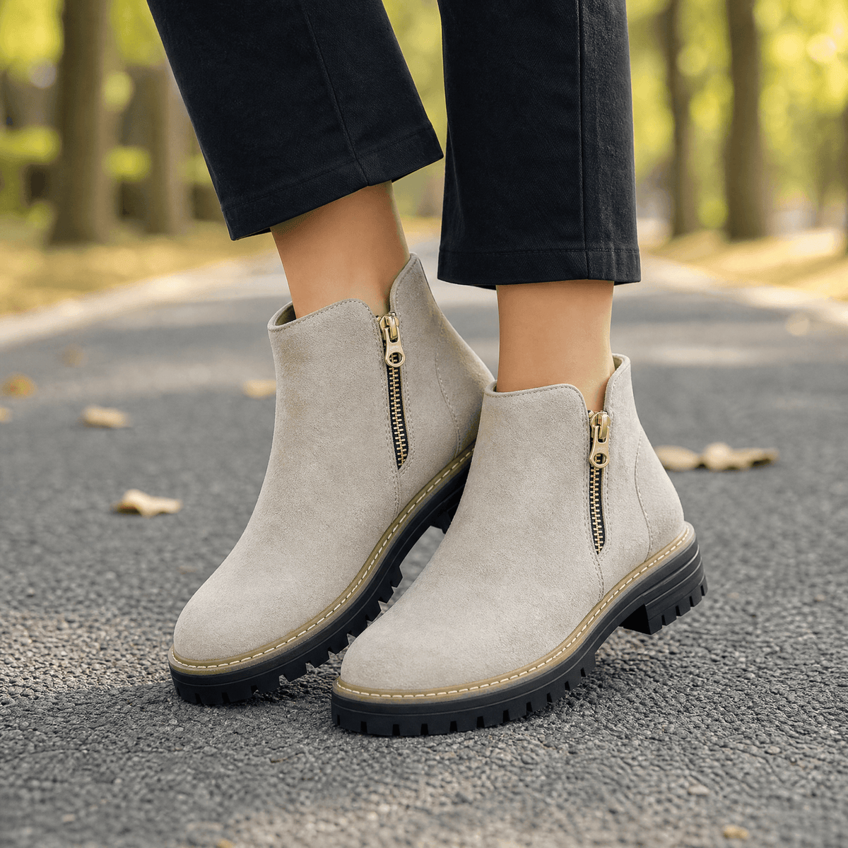 Stepara | Side-Zip Suede Chelsea Boots