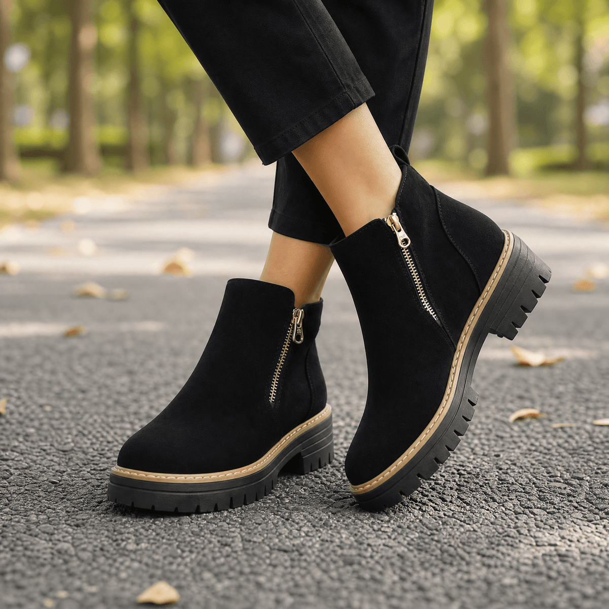 Stepara | Side-Zip Suede Chelsea Boots