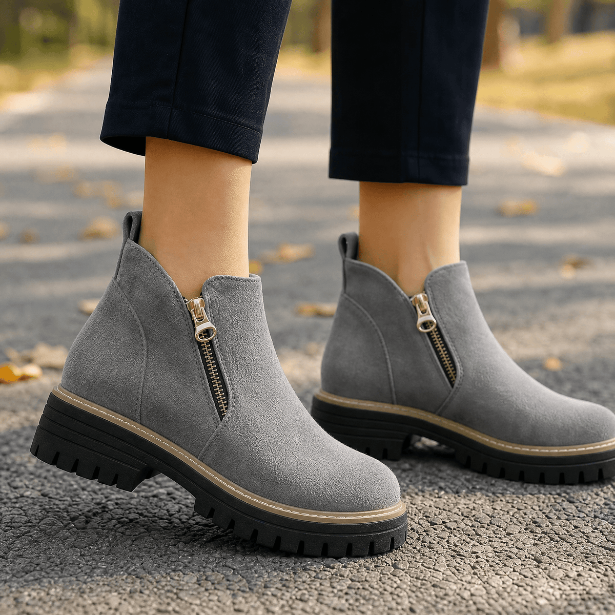 Stepara | Side-Zip Suede Chelsea Boots