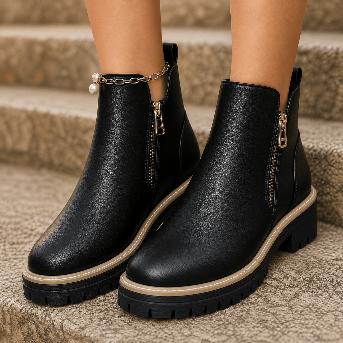 Strida | Women's Cushioned Platform Ankle Boots