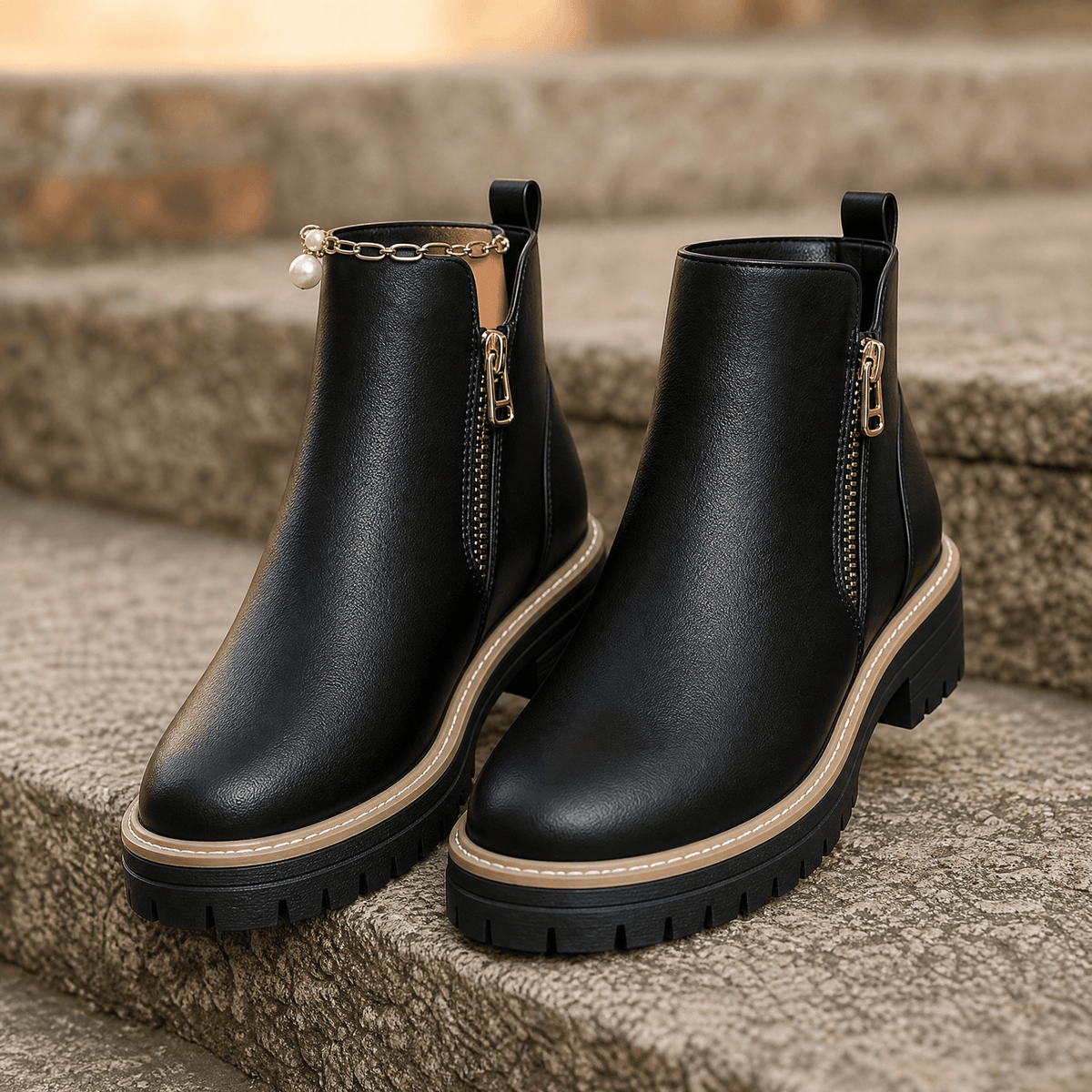Strida | Women's Cushioned Platform Ankle Boots
