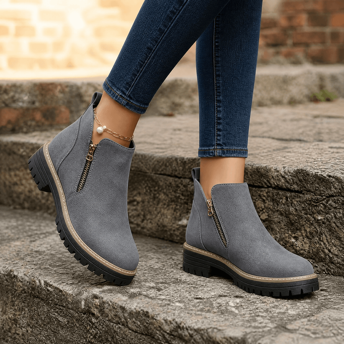 Strida | Women's Cushioned Platform Ankle Boots