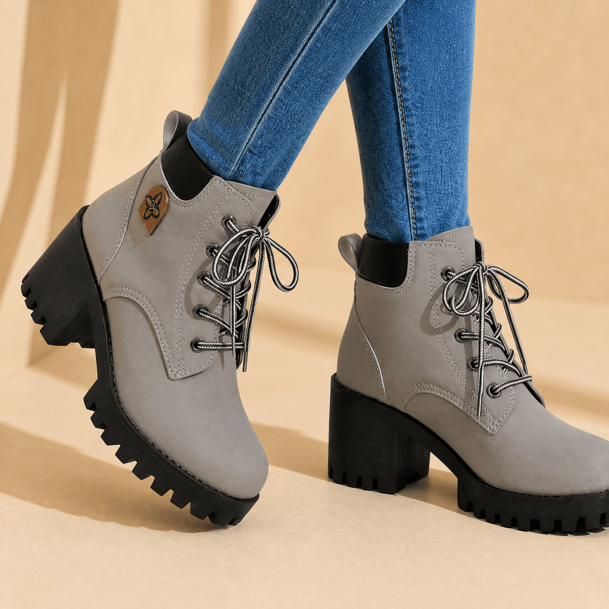 Stridara | Lightweight Chunky Platform Combat Boot