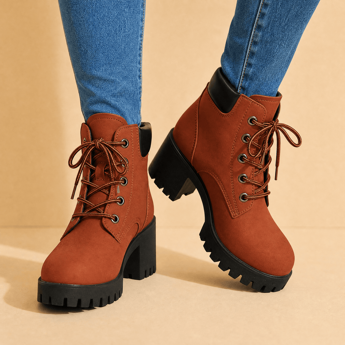 Stridara | Lightweight Chunky Platform Combat Boot
