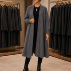 Ribbella | Ribbed Knit Longline Cardigan