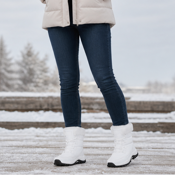 Cozywalk | Fleece-Lined Non-Slip Platform Snow Boots