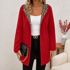 Wearbells | Reversible Leopard Print Hooded Coat