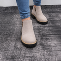 Stridewell | Square-Heel Zip-Up Ankle Boots