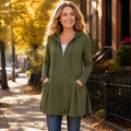 Wrapella | Hooded Longline Full-Zip Jacket