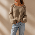 Wernbella | Lace-Knit Look Sweater That Looks Elevated, Not Plain