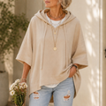 Weasbella | Oversized Wide-Sleeve Hooded Sweatshirt
