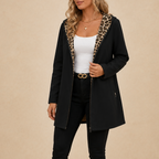 Wearbells | Reversible Leopard Print Hooded Coat