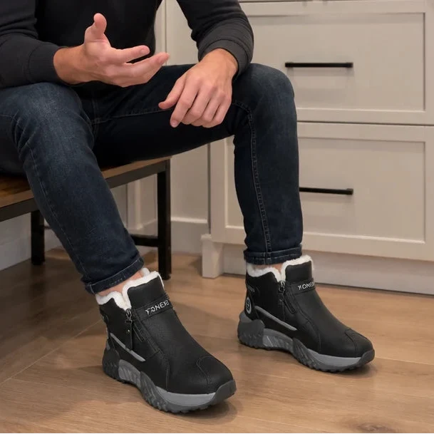 Frostelle | Fleece-Lined Zip Ankle Winter Boots