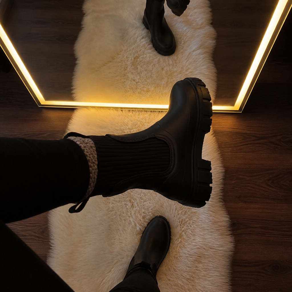 Puddlestep | Elastic Collar Ankle Rain Boots