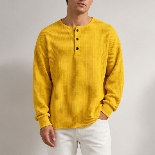 Warmwich | The Waffle Henley That Never Looks Thrown On