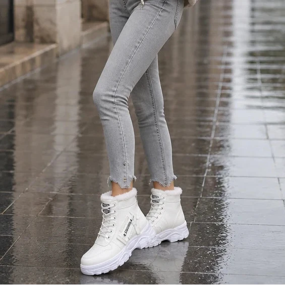 Rainelle | Plush-Lined Waterproof Ankle Boots
