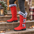 Frostella | Fur-Trimmed Suede Knee-High Winter Boots